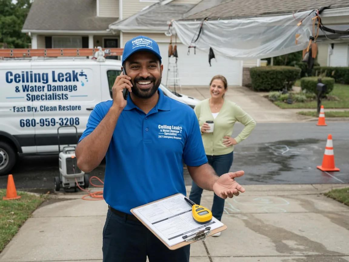 Ceiling Leak Cleanup Harsens Island, MI FAQs